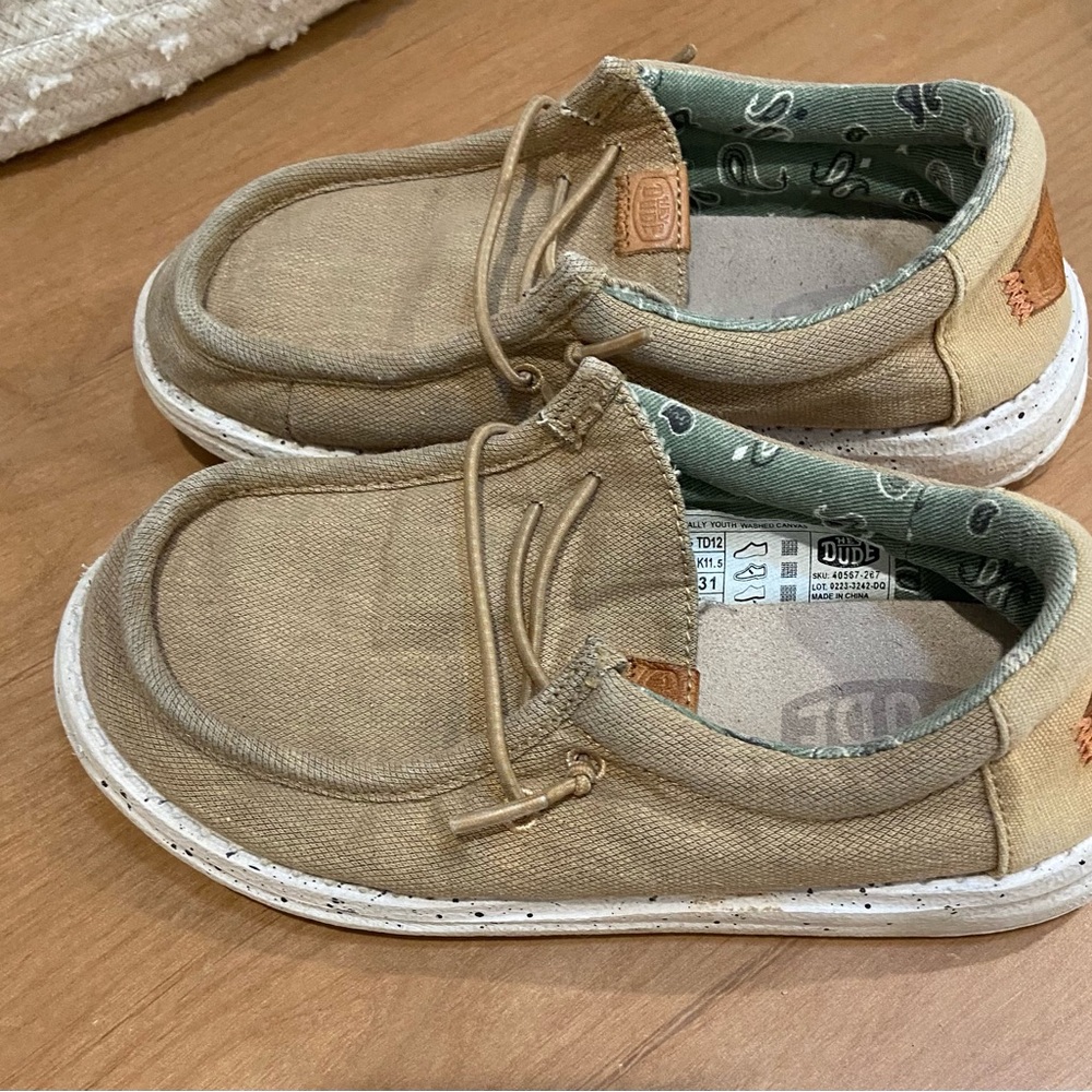 Hey Dude Tan Moccasins with Slip-On Design and Comfort